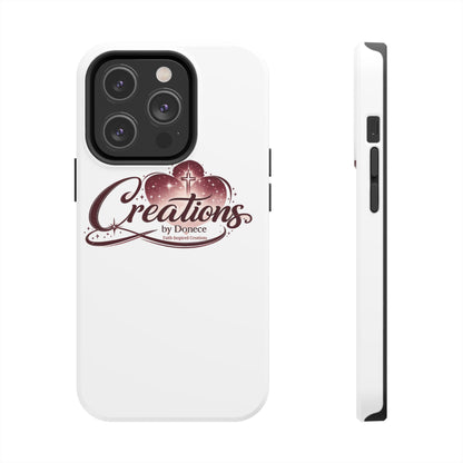 Tough Phone Case — "Creations by Donece" Logo Protective Phone Cover