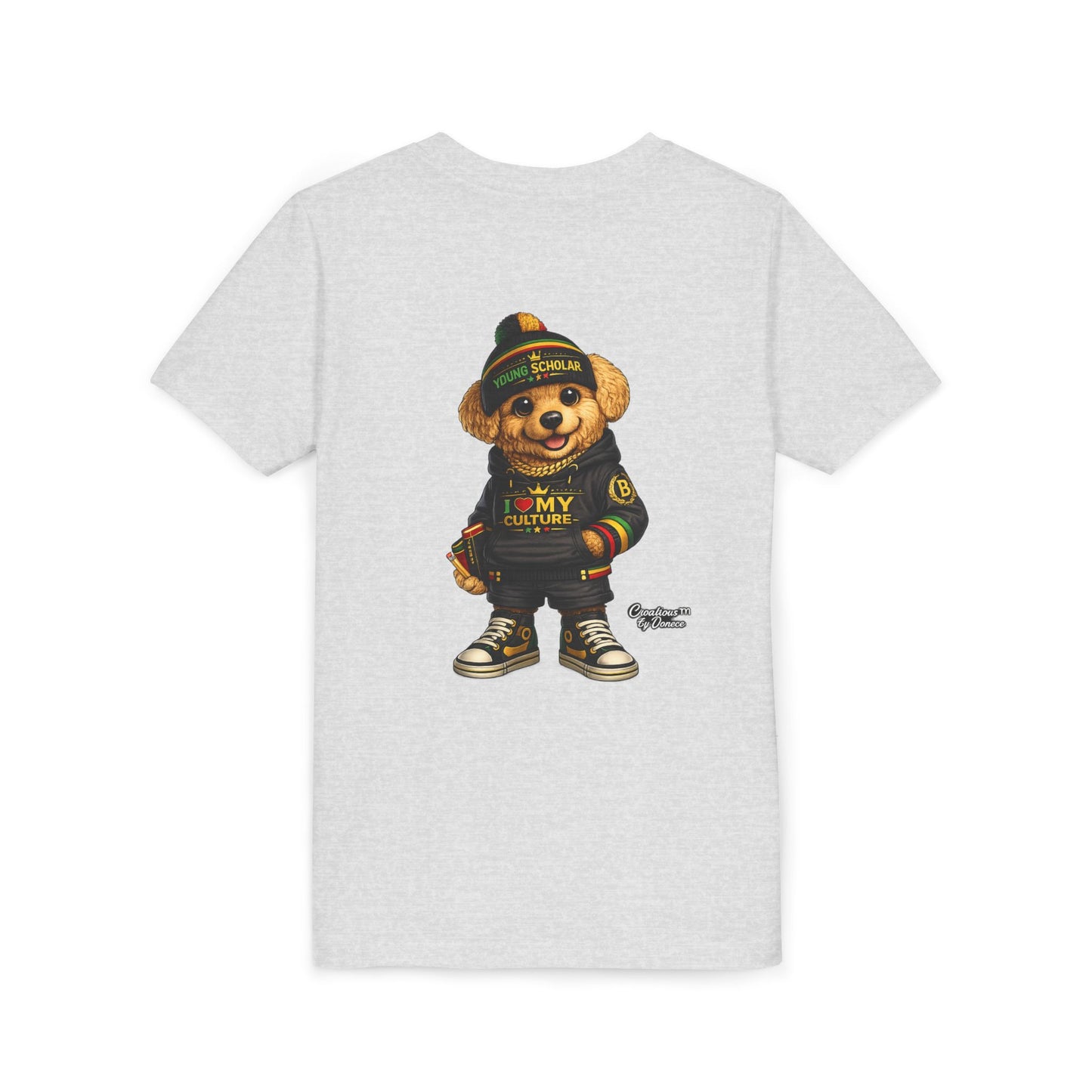 Youth Bear Graphic Tee – "I Love My Culture" Urban Streetwear