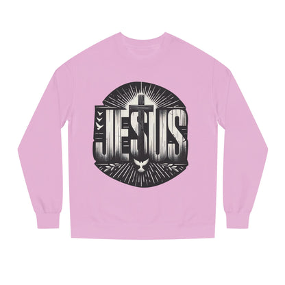 Jesus Graphic Sweatshirt — Vintage Religious Cross & Lamb Crewneck
