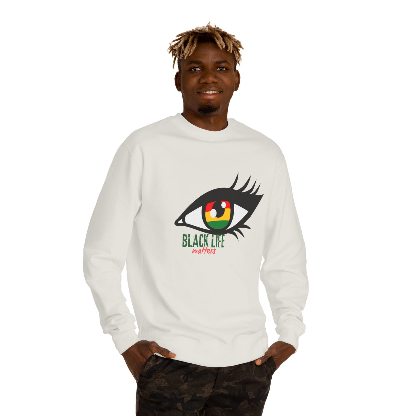 Black Life Matters Eye Graphic Sweatshirt