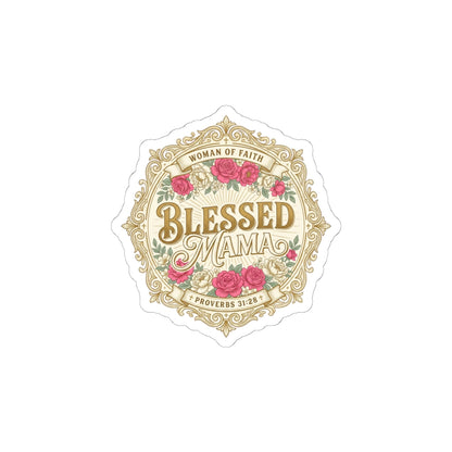 Blessed Mama Sticker | minimalist mom life, cool mom streetwear