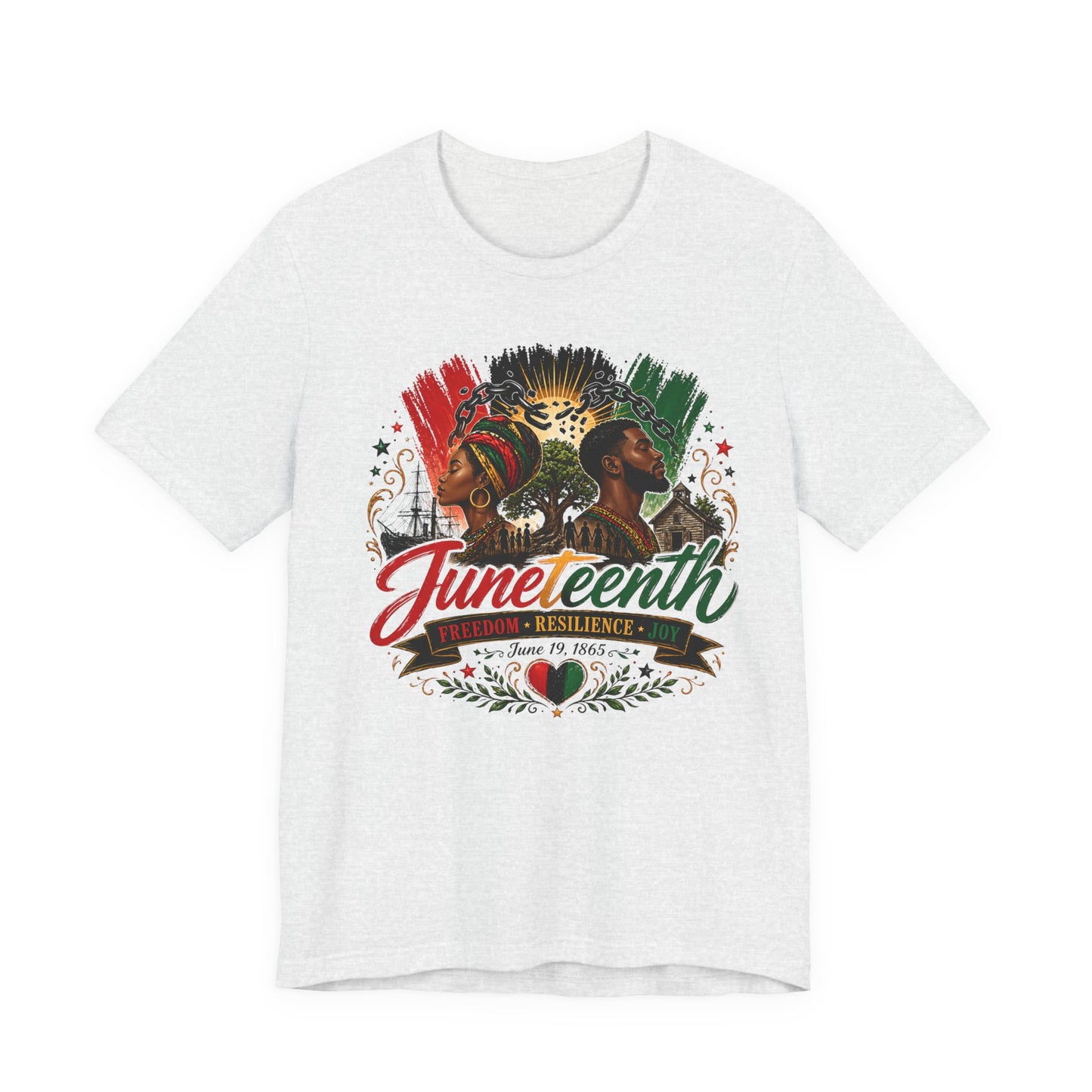 Juneteenth Celebration Tee — Freedom Resilience Juneteenth Graphic Shirt