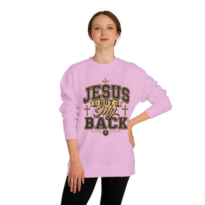 Jesus Got My Back Sweatshirt — Christian Faith Crewneck