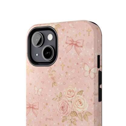 Grace Faith Phone Case | Christian floral iPhone Case