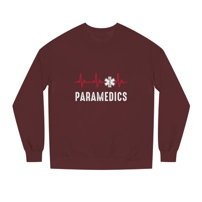Paramedics Crewneck Sweatshirt — EMS Star of Life Heartbeat Design