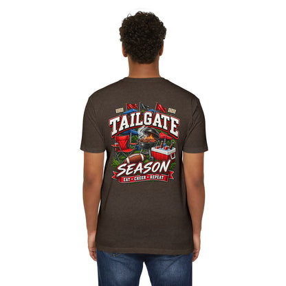 Tailgate Season T-Shirt — "Tailgate Season: Eat • Cheer • Repeat" Game Day Tee