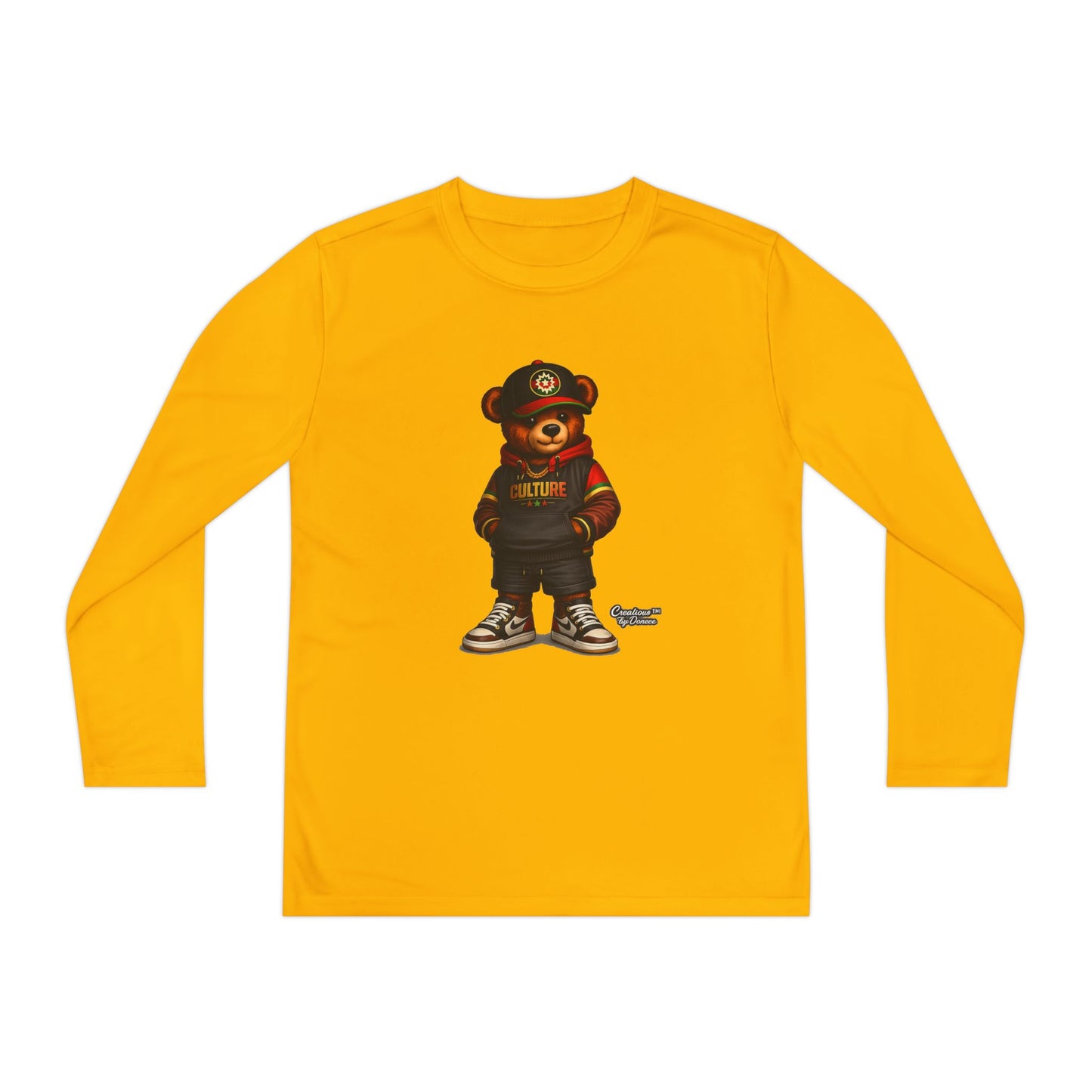 Kids Bear Graphic Long Sleeve Tee — Urban Streetwear Youth Shirt