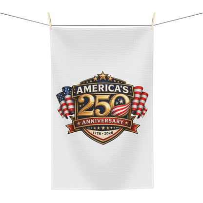America's 250th Anniversary Microfiber Tea Towel - 1776-2026 Patriotic Kitchen Towel