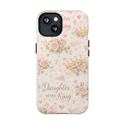 Daughter of the King Floral Phone Case — Tough Magnetic Protective Cover