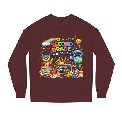 Second Grade Is Cool Sweatshirt – Cute School Kids Crewneck