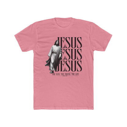 Jesus Repeat Graphic T-Shirt — "Jesus, Jesus, Jesus" Faith Tee