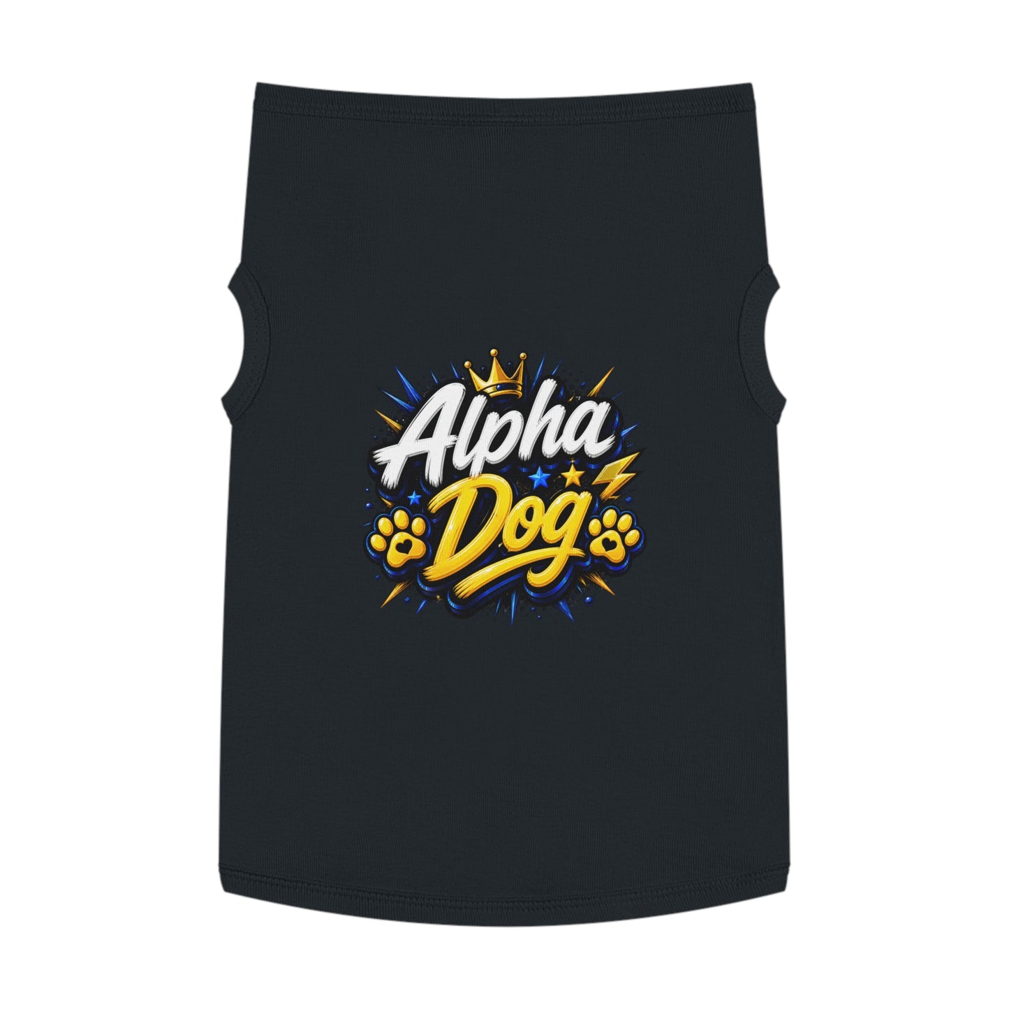 Alpha Dog Pet Tank Top — Bold Graphic Dog Shirt