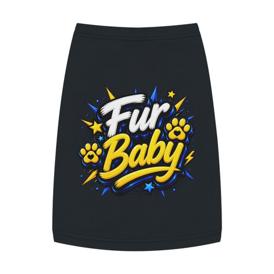 Pet Tank - "Fur Baby" Cute Paw Print Graphic Dog Tank Top