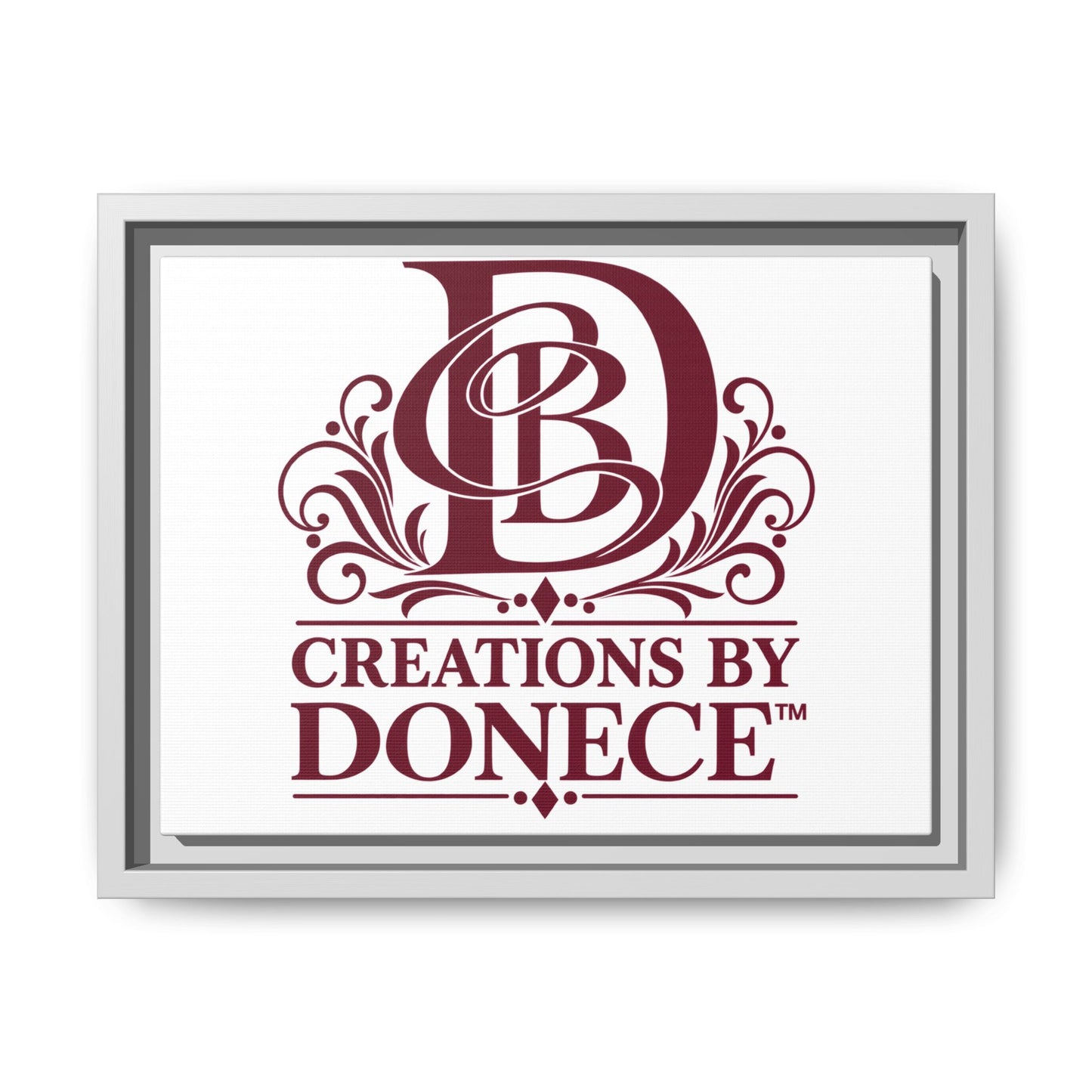 Framed Matte Canvas — Creations By Donece Logo Wall Art