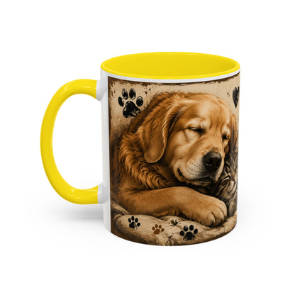 Coffee Mug – "A House Is Not A Home Without Paws" Pet Lover Accent Mug