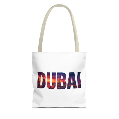 Dubai Sunset Tote Bag - City Skyline Travel Tote
