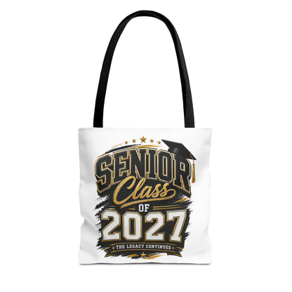 Senior Class of 2027 Tote Bag – Graduation Gift Tote with Cap Graphic