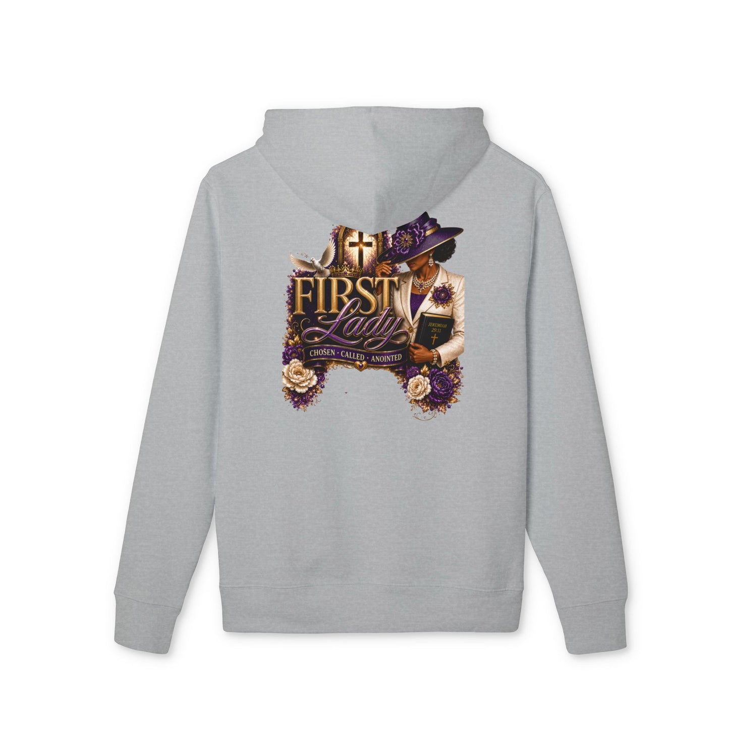 Hoodie — "First Lady" Vintage Floral Church Hat Design