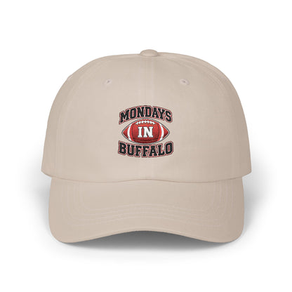 Dad Cap — "Mondays in Buffalo" Vintage Football Logo Hat