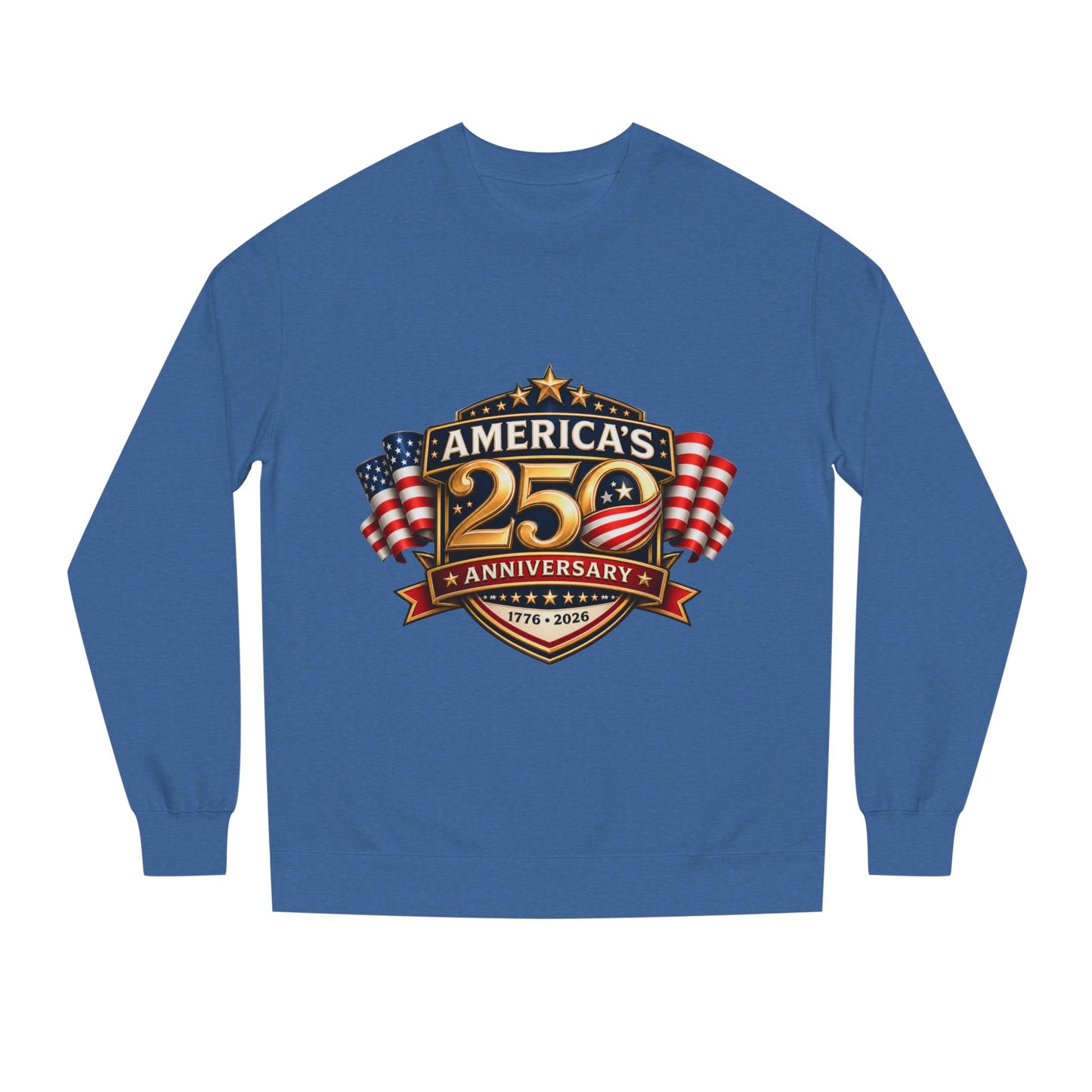 America's 25th Anniversary Sweatshirt — Patriotic USA Flag Crewneck (1776–2026)