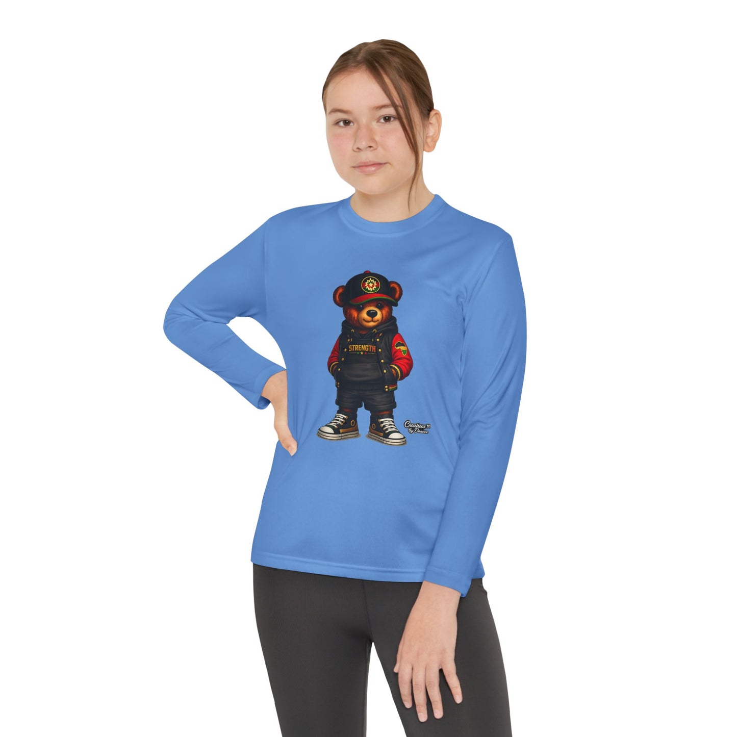 Youth Long Sleeve Tee — Urban Bear Graphic