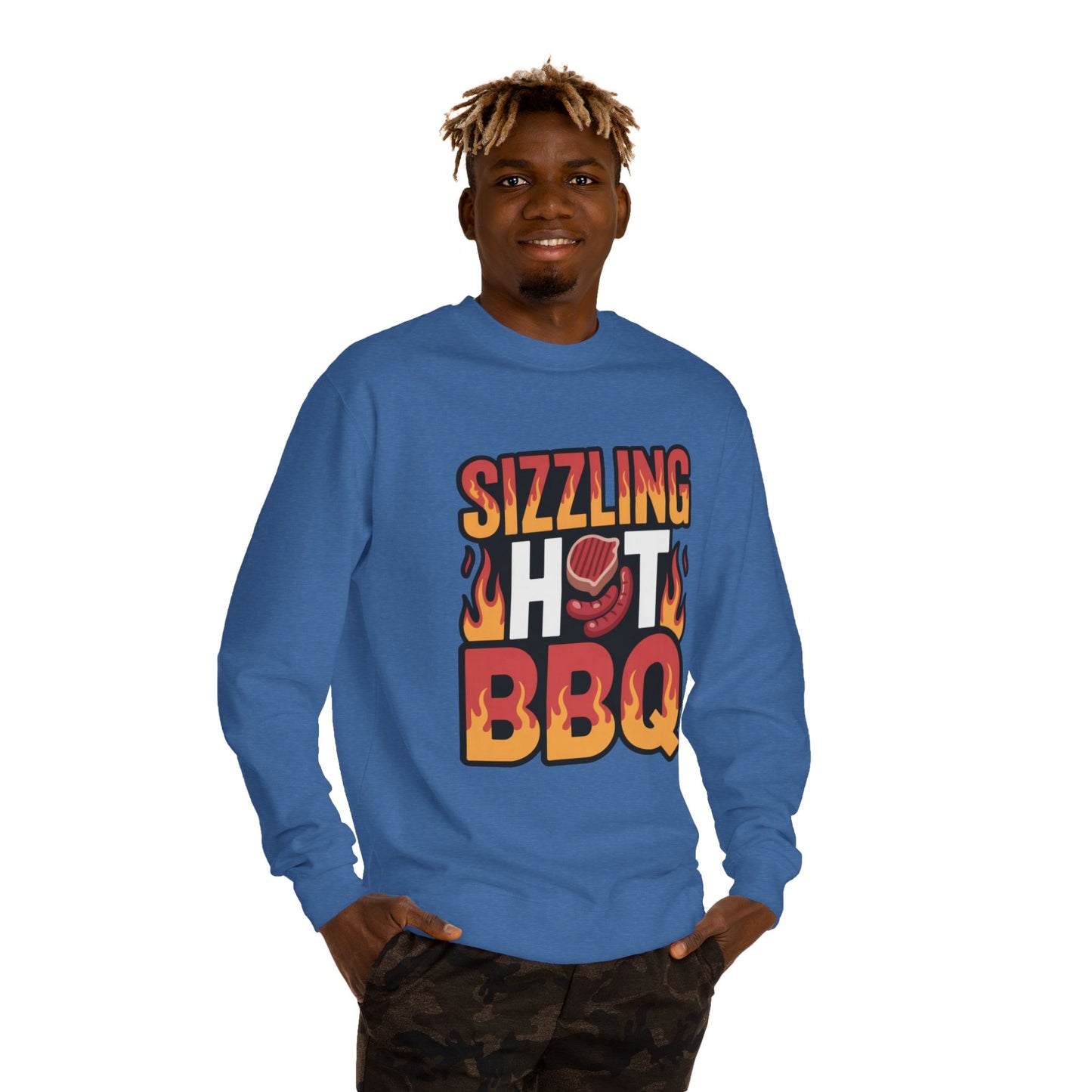 Sizzling Hot BBQ Sweatshirt — Grilling Graphic Crewneck