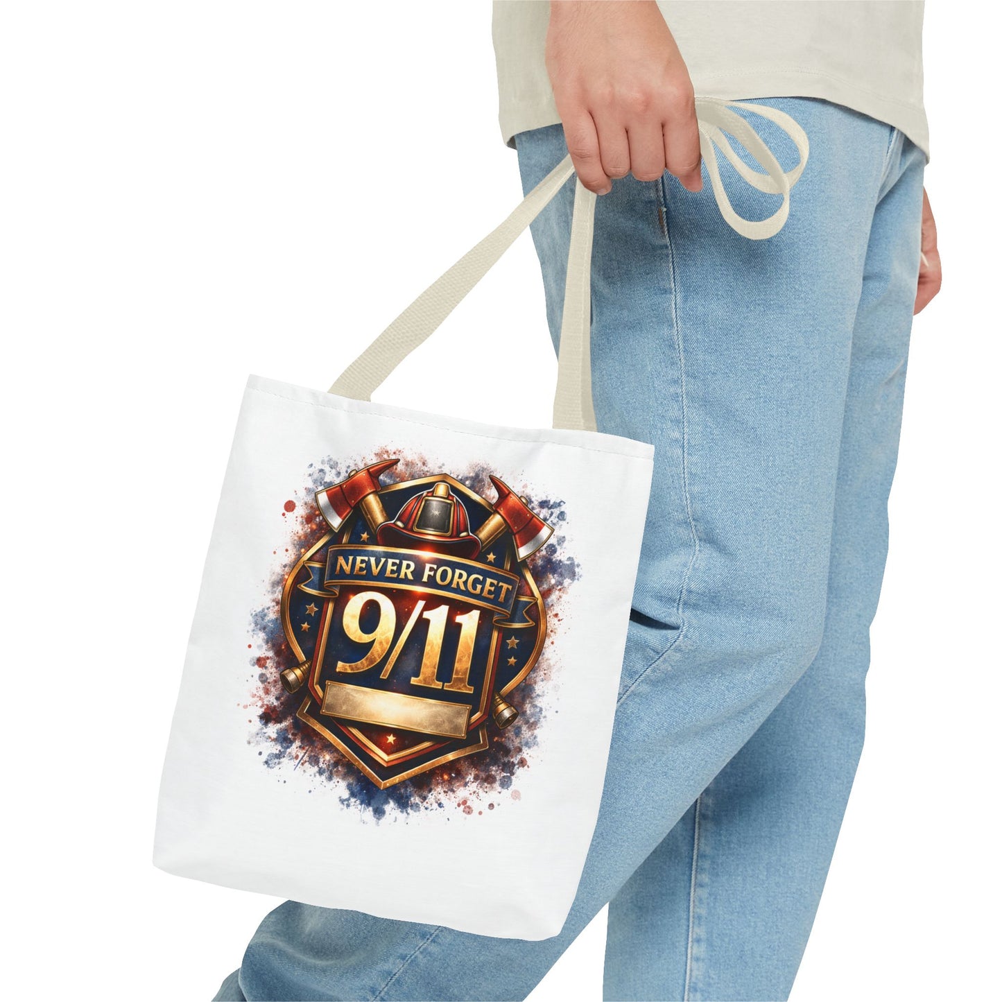 Never Forget 9/11 Memorial Tote Bag