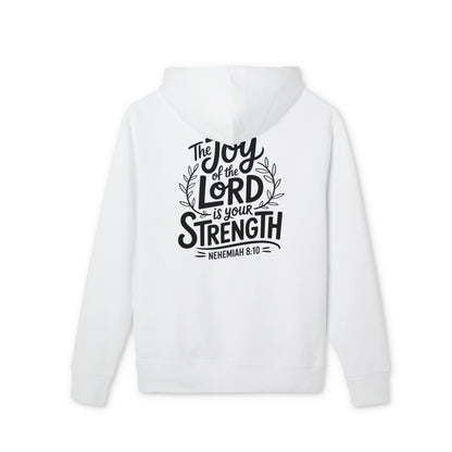 Christian Hoodie - "The Joy of the Lord Is Your Strength" Inspirational Pullover