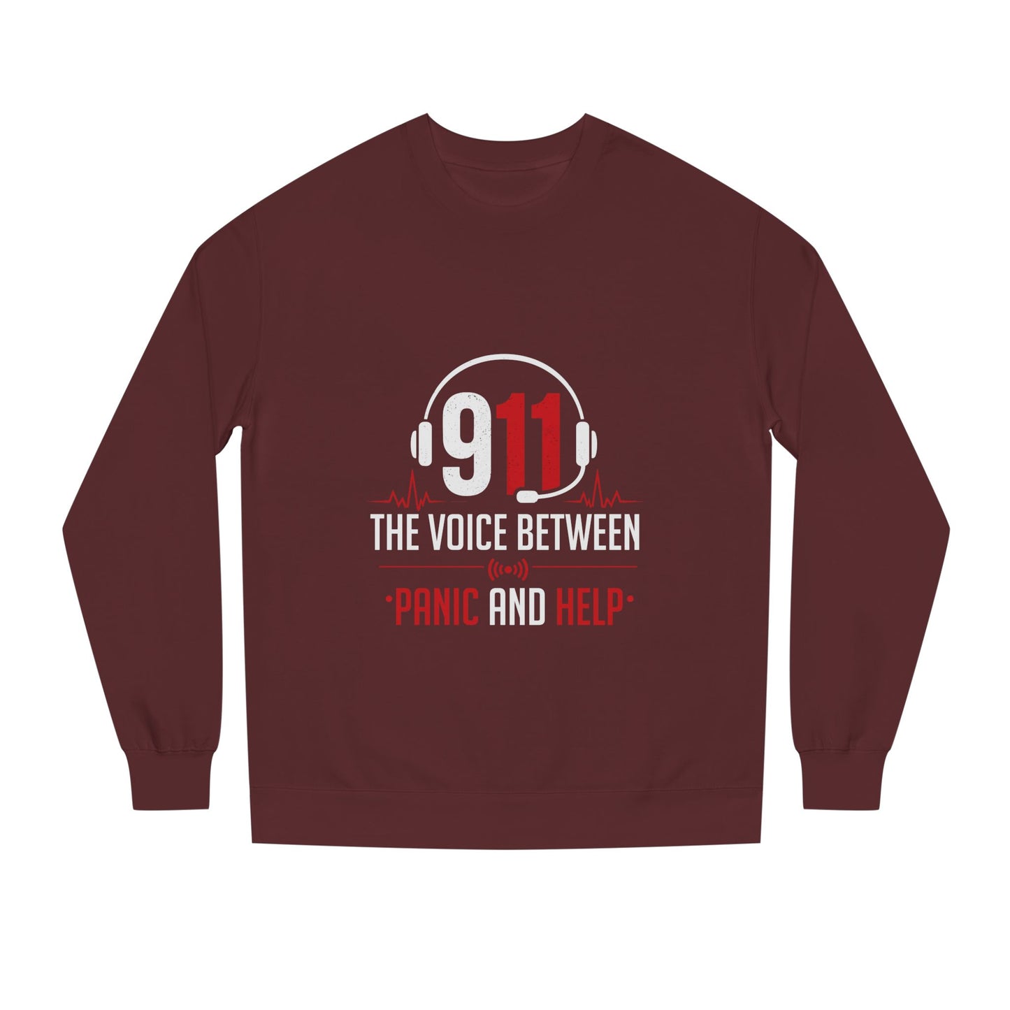 911 Dispatcher Crewneck Sweatshirt — “The Voice Between Panic and Help”