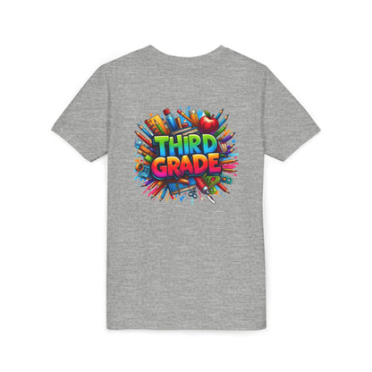 Third Grade Kids' T-Shirt – Colorful School Supplies Back-to-School Tee