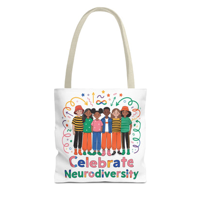 Celebrate Neurodiversity Tote Bag — Inclusive Pride Reusable Shopper