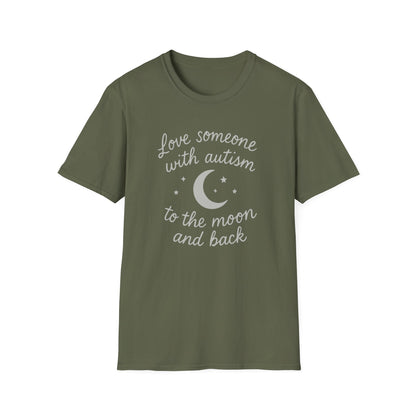 "Love Someone with Autism to the Moon and Back" T-Shirt