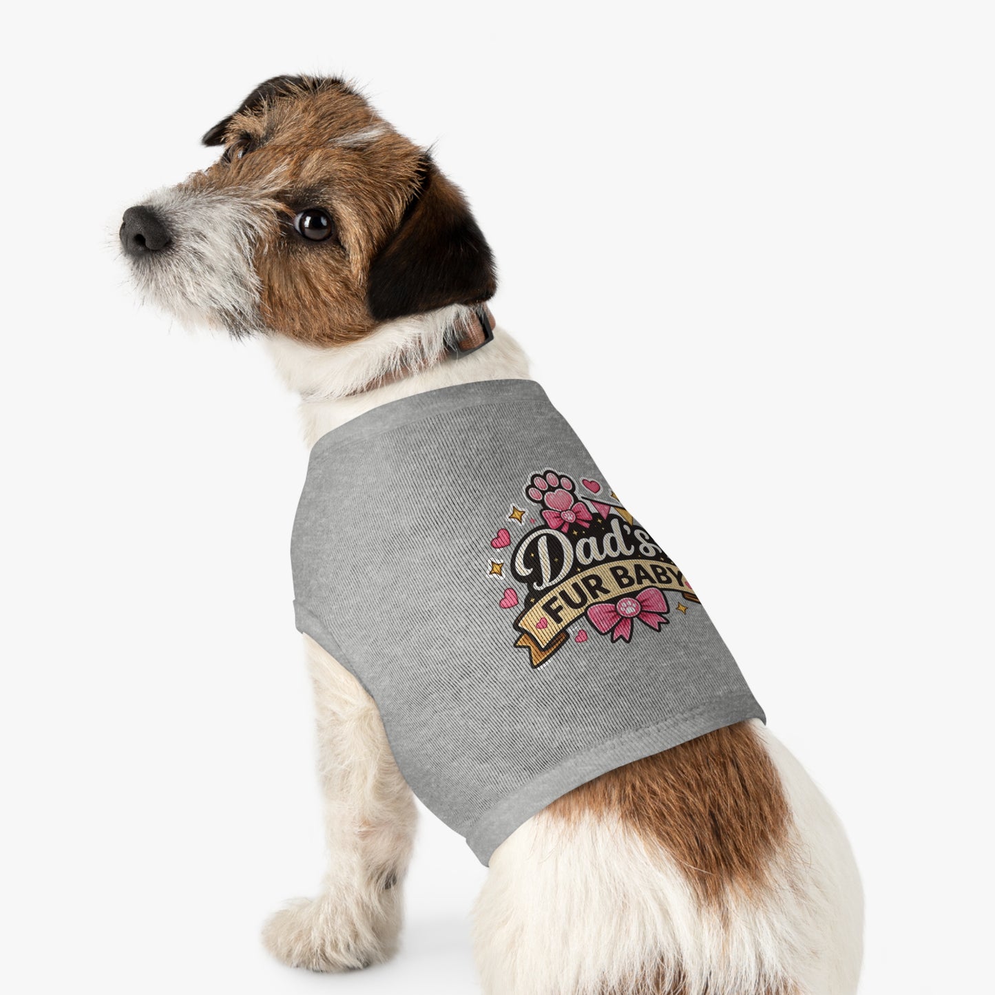 Dad's Fur Baby Pet Tank Top — Cute Paw Print Dog Shirt for Father's Day