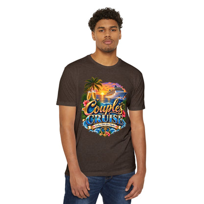 Couples Cruise T-Shirt — Tropical Cruise Vacation Graphic Tee