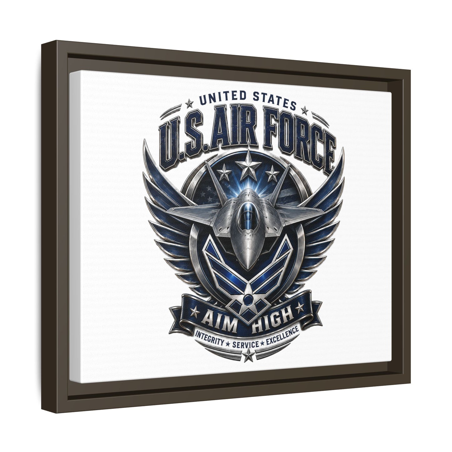U.S. Air Force 'Aim High' Framed Canvas Print