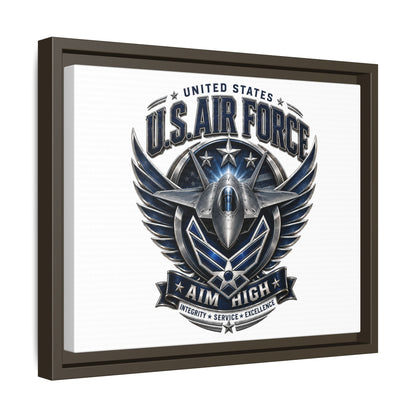 U.S. Air Force 'Aim High' Framed Canvas Print