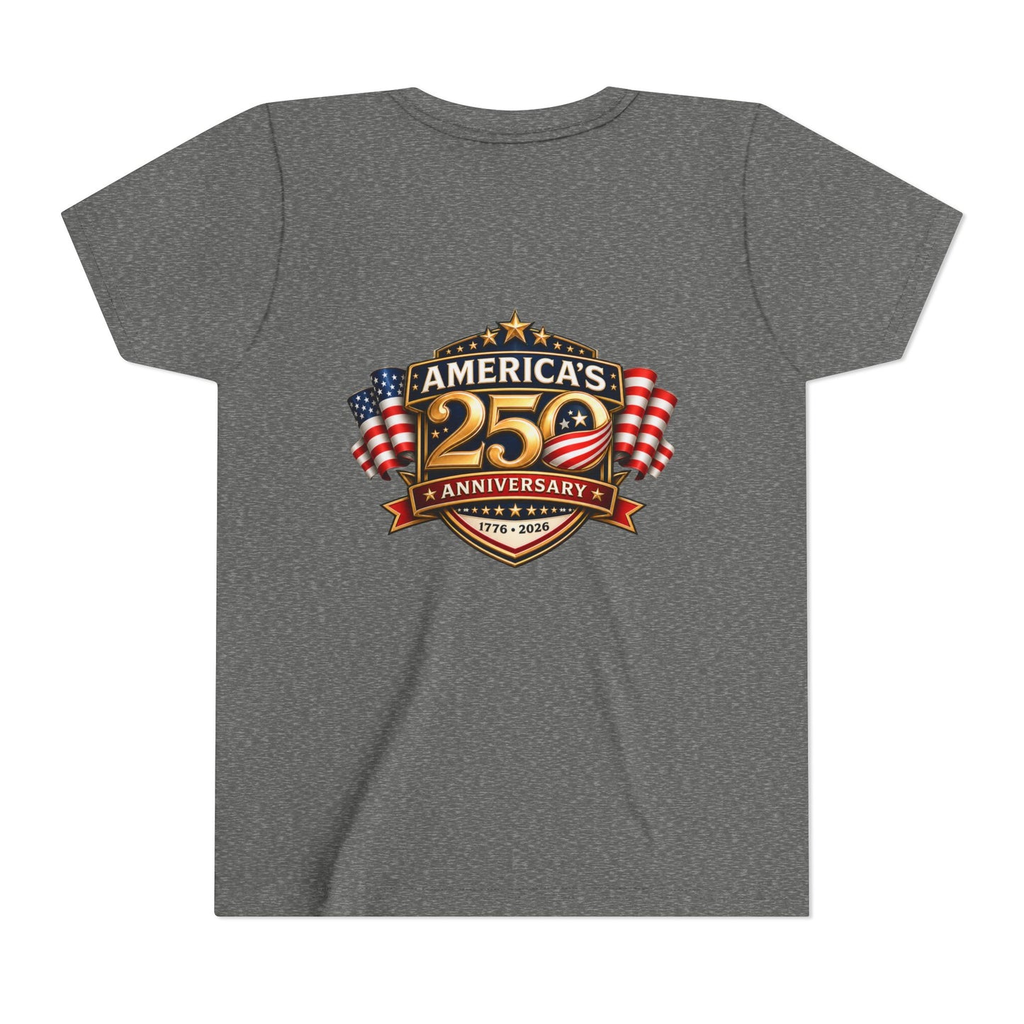 America's 250th Anniversary Youth Tee - Patriotic 1776–2026 Celebration Shirt