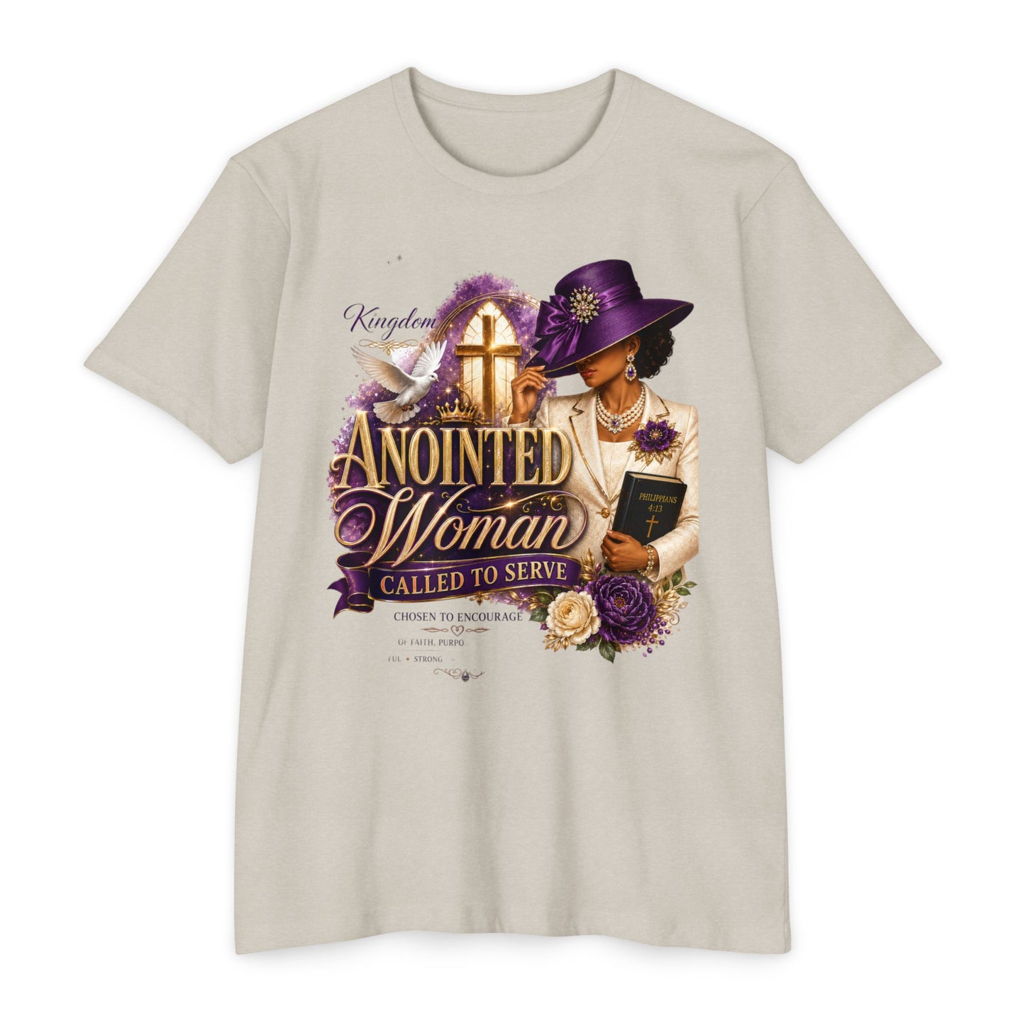 Anointed Woman T-Shirt — "Called to Serve" Christian Faith Tee