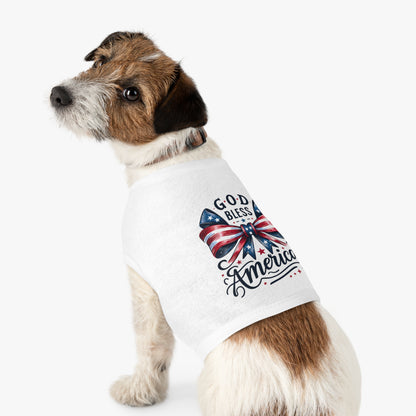 God Bless America Patriotic Pet Tank Top