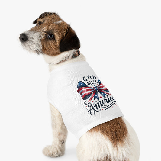 God Bless America Patriotic Pet Tank Top