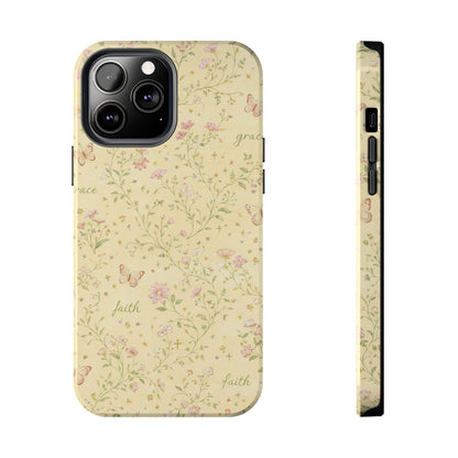 Soft Faith, Gentle Grace Phone Case | Christian floral iPhone Case