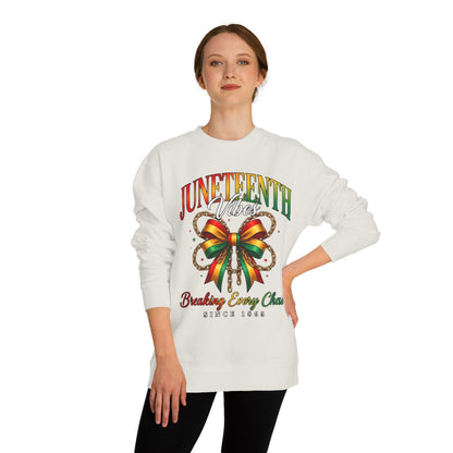 Juneteenth Crewneck Sweatshirt — "Breaking Every Chain" Celebration Pullover