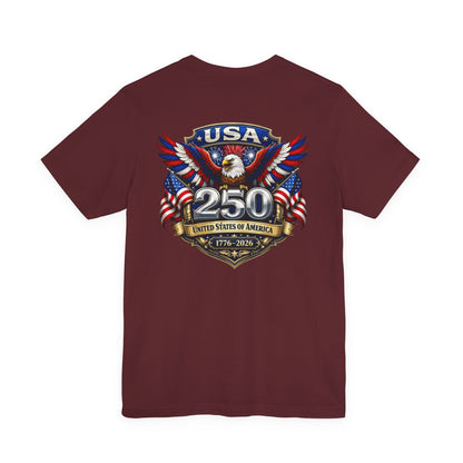 USA 250th Eagle T-Shirt — 1776–2026 Patriotic American Independence Tee