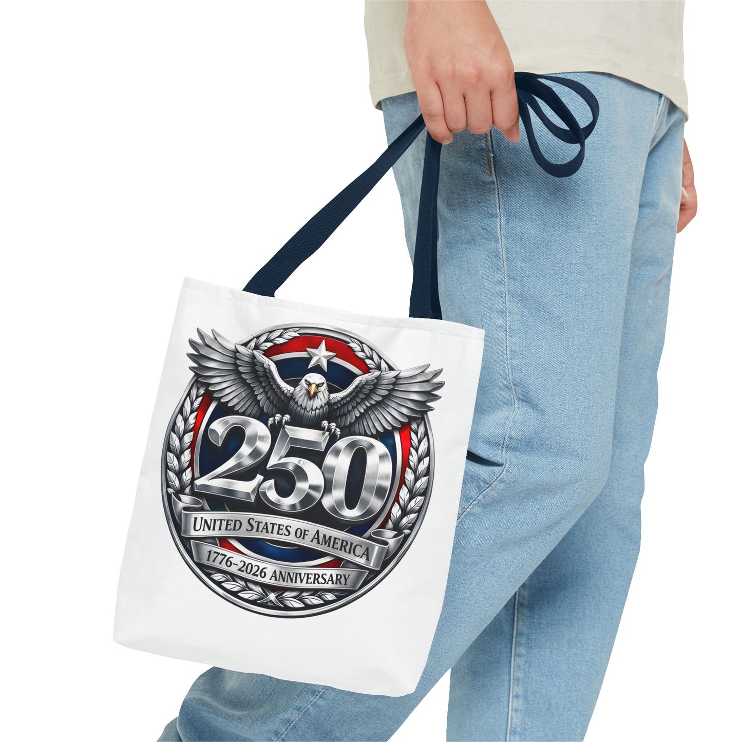 250th USA Anniversary Tote Bag — Patriotic Eagle 1776–2026 Commemorative Tote