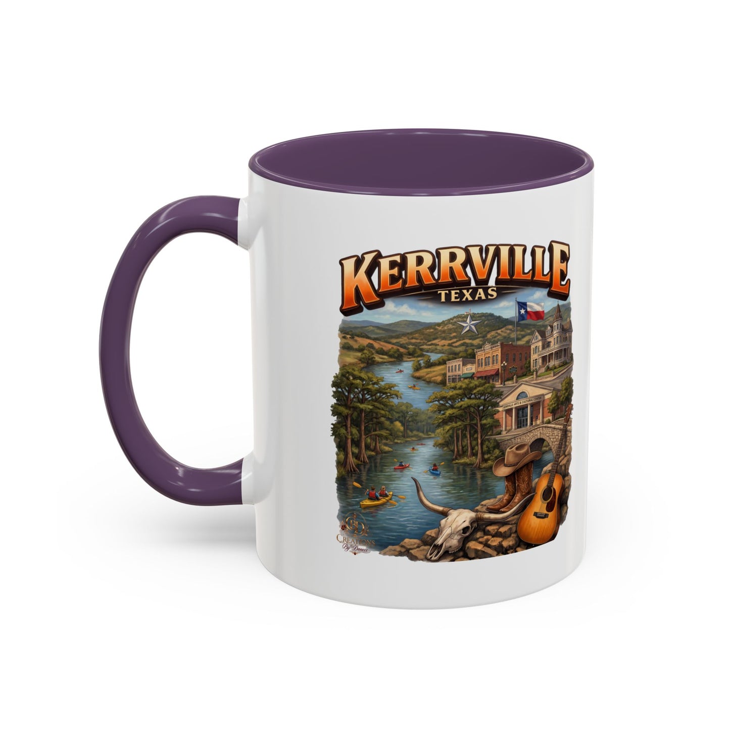 Kerrville Texas Souvenir Coffee Mug — Scenic Riverfront Design (11/15oz)