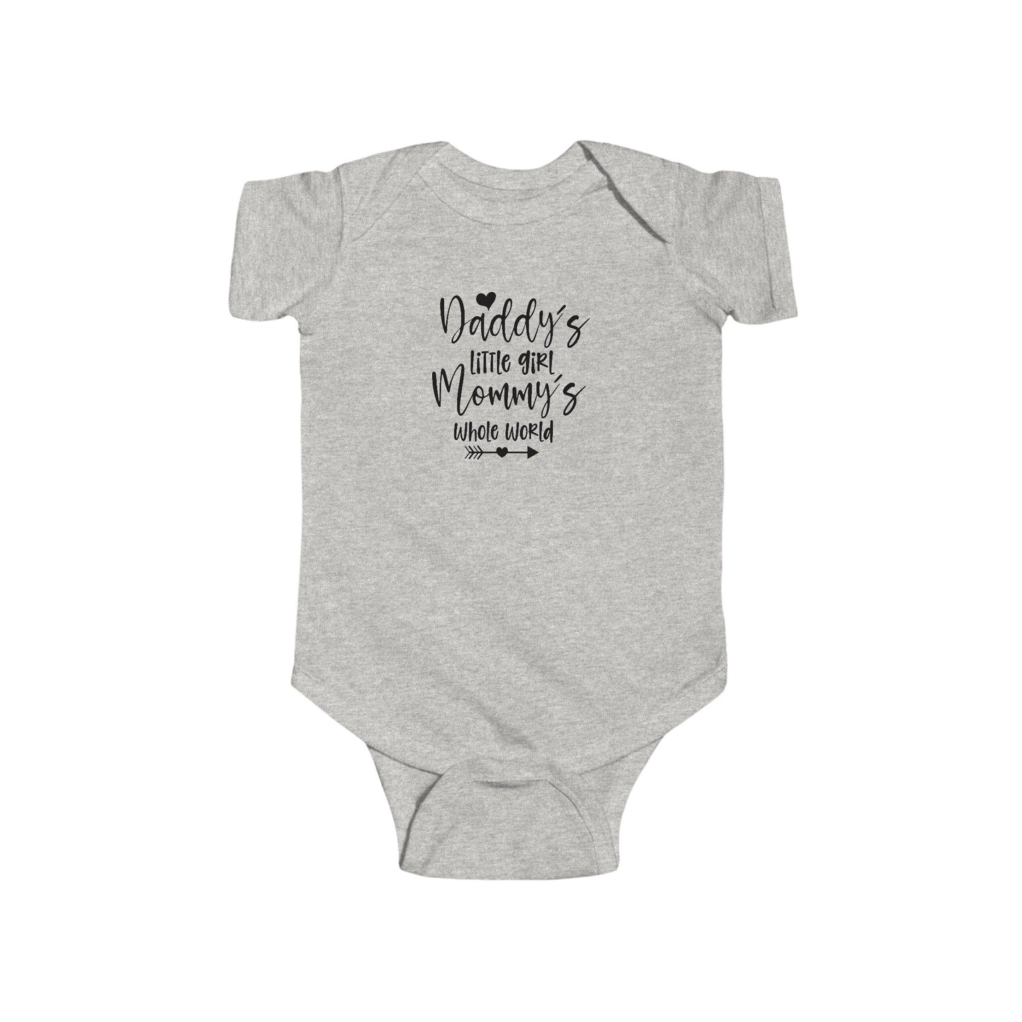 Baby Bodysuit — "Daddy's Little Girl, Mommy's Whole World" Cute Infant Onesie