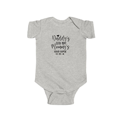 Baby Bodysuit — "Daddy's Little Girl, Mommy's Whole World" Cute Infant Onesie