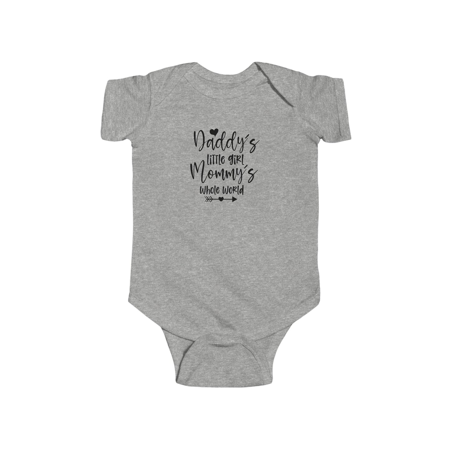 Baby Bodysuit — "Daddy's Little Girl, Mommy's Whole World" Cute Infant Onesie