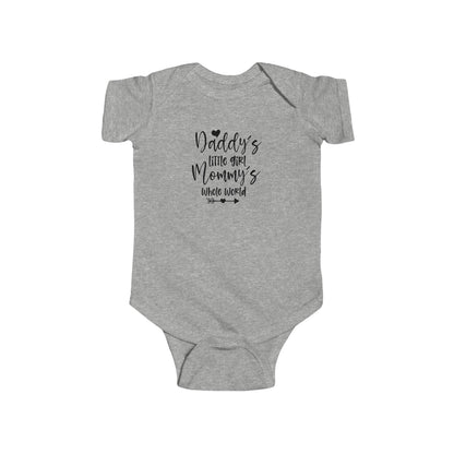 Baby Bodysuit — "Daddy's Little Girl, Mommy's Whole World" Cute Infant Onesie