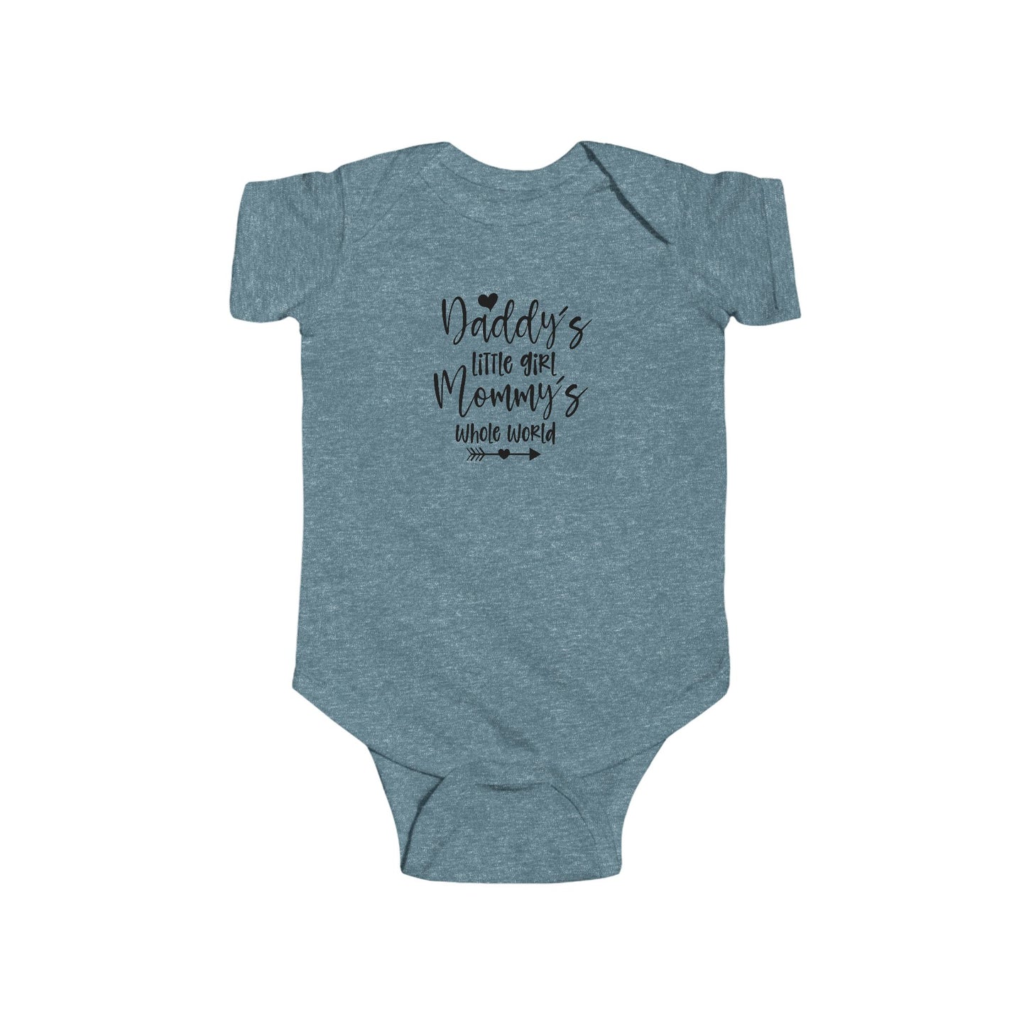 Baby Bodysuit — "Daddy's Little Girl, Mommy's Whole World" Cute Infant Onesie